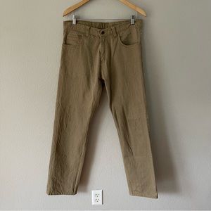 Dearborn Denim Jeans Mens 32x31 Tan Khaki Straight Stretch Cotton Pants Chicago